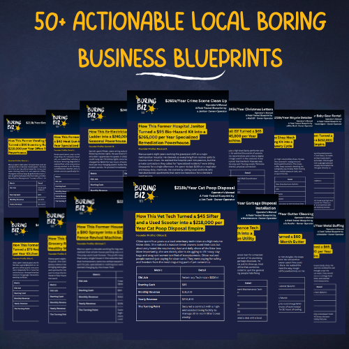 Local Boring Business Blueprints Vault