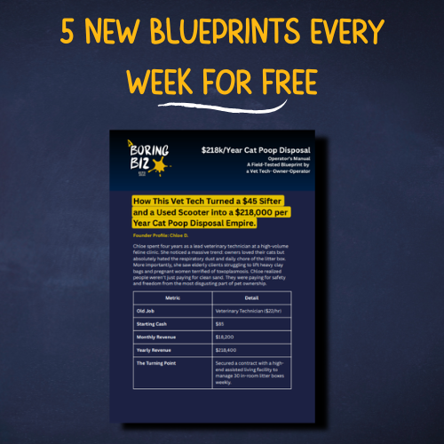 Local Boring Business Blueprints Vault
