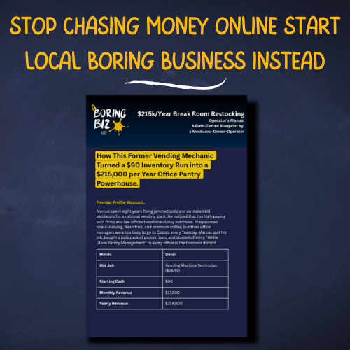 Local Boring Business Blueprints Vault